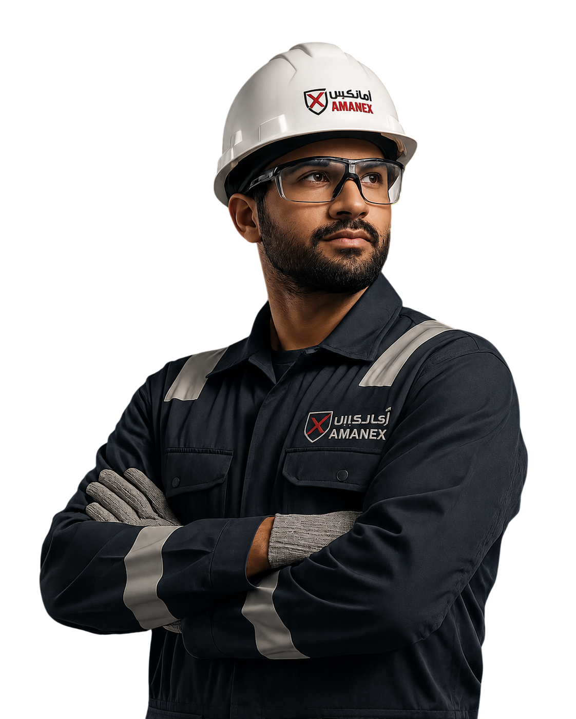 Amanex Safety industrial worker in protective gear